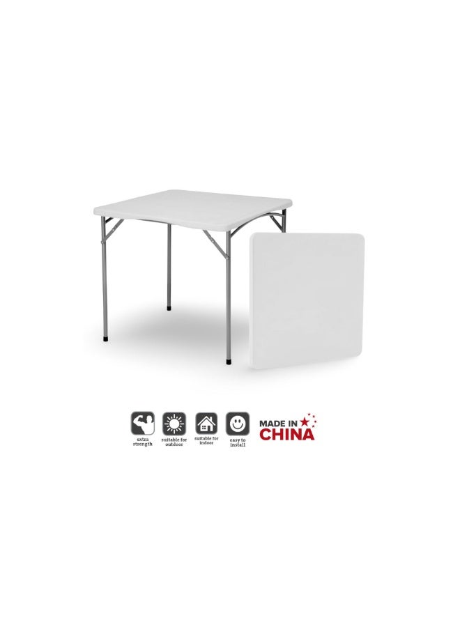 SunBoat Commerce 5-piece folding furniture set featuring an 88 cm table and four lime green chairs - Image 2